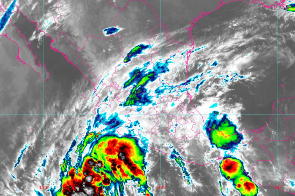 SMN prevé que el ciclón tropical Uno-E provoque lluvias muy fuertes en 4&nbsp;estados