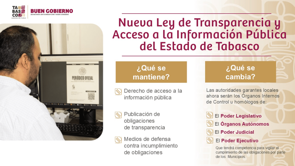 Nuevo Instituto de Transparencia para el Pueblo sustituirá al ITAIP en&nbsp;Tabasco