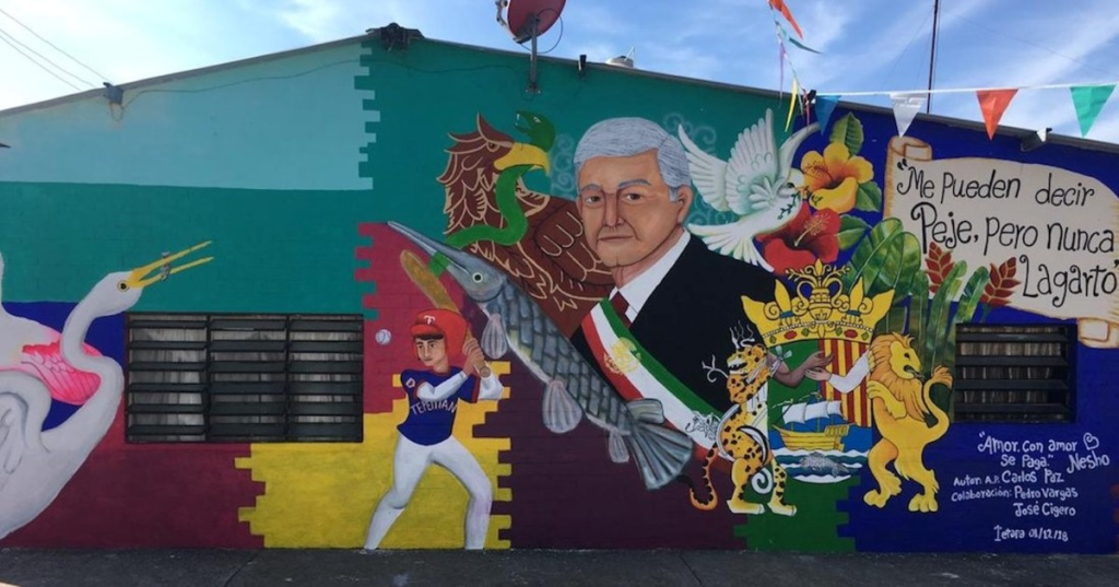 Preparan mural en honor a AMLO en Macuspana,&nbsp;Tabasco