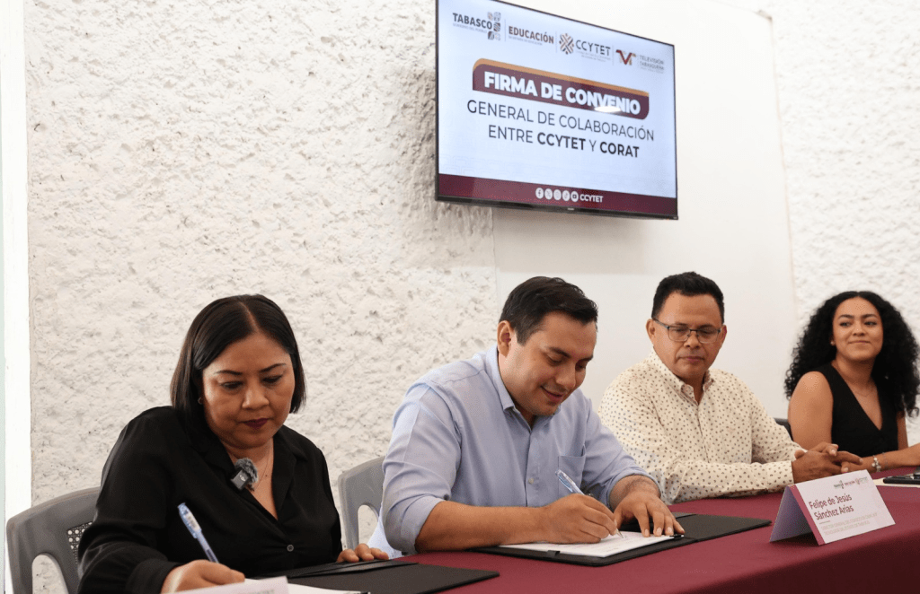CCYTET y CORAT firman convenio para fortalecer la divulgación científica en&nbsp;Tabasco