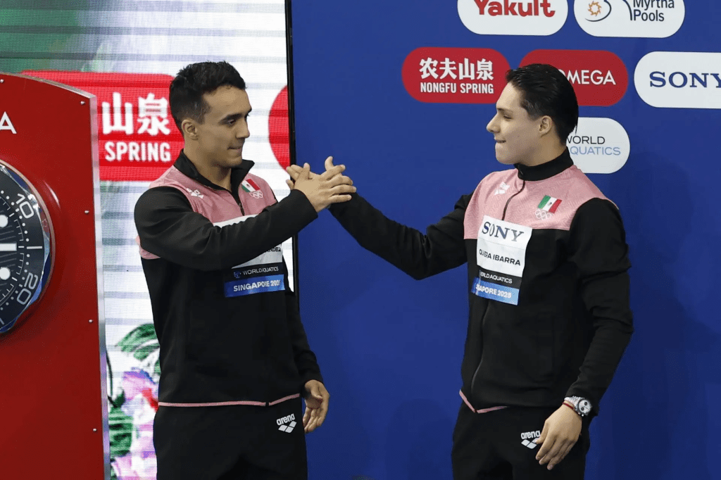 Defensa felicita a 4 clavadistas militares que obtuvieron medalla en el Mundial de Deportes Acuáticos Singapur&nbsp;2025