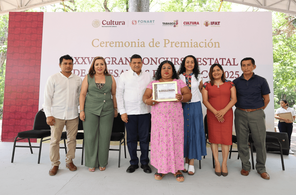 Javier May encabeza premiación del XXVII Gran Concurso Estatal de Artesanías Tabasco&nbsp;2025