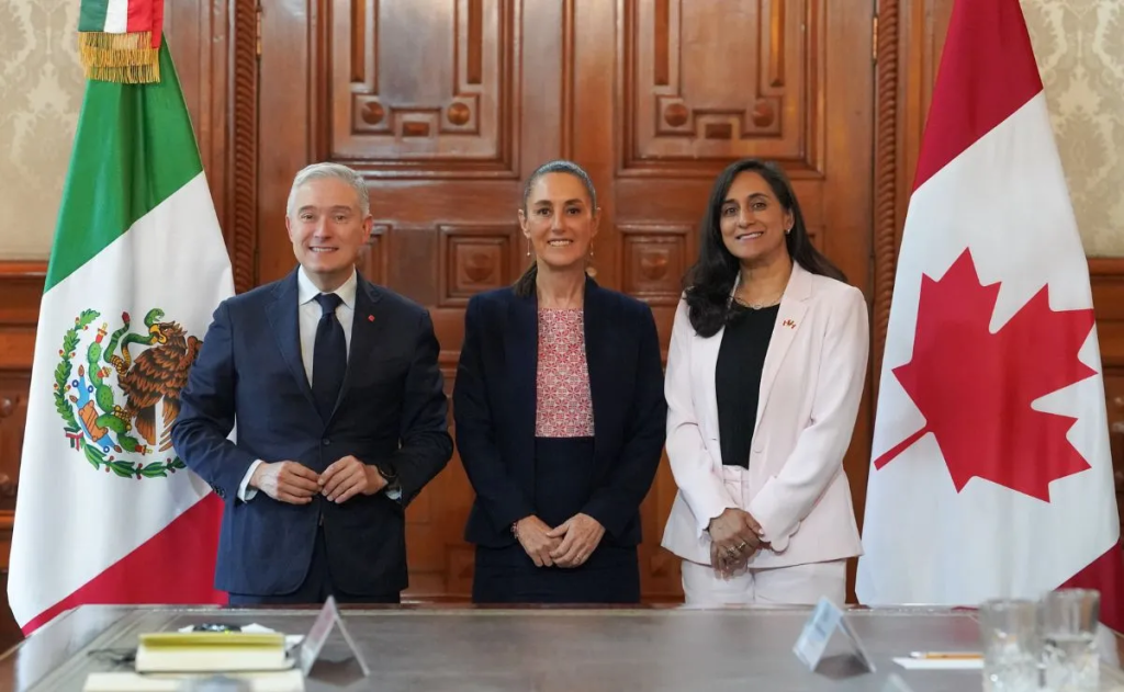 “Fortalecemos la relación”: Sheinbaum se reúne con ministros de&nbsp;Canadá