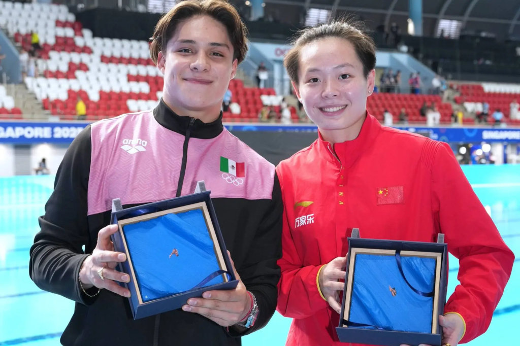 Osmar Olvera es nombrado como el mejor clavadista del Mundial de Deportes Acuáticos Singapur&nbsp;2025