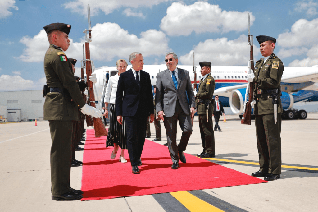 Mark Carney, primer ministro de Canadá, llega a&nbsp;México