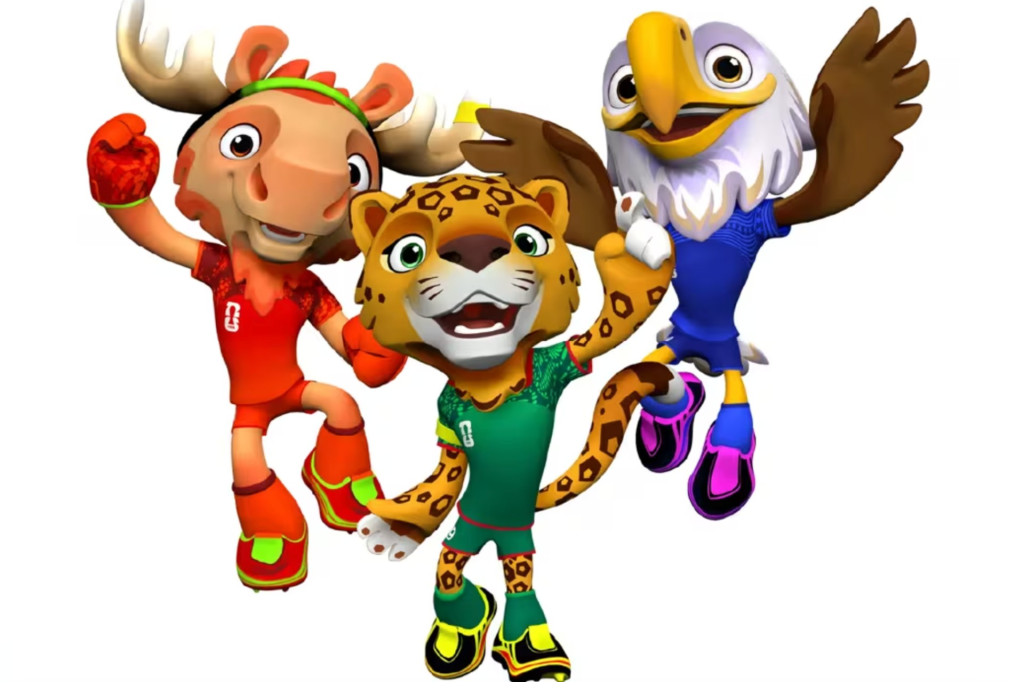 Ellos son Maple, Zayu y Clutch, las mascotas del Mundial&nbsp;2026