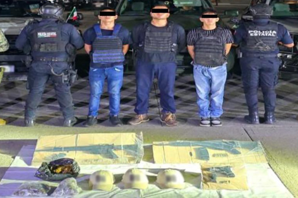 Detienen a tres hombres por extorsión en Centro,&nbsp;Tabasco