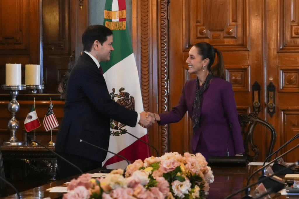 Sheinbaum se reúne con Marco Rubio en Palacio&nbsp;Nacional