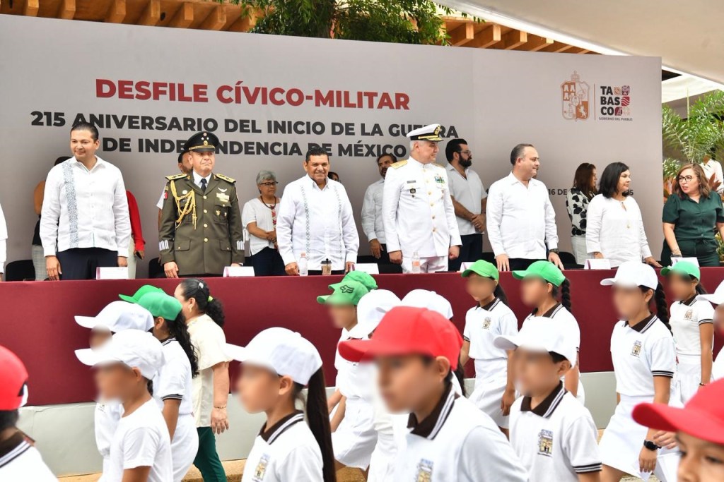 Desfile Cívico-Militar en Villahermosa celebra la Independencia con orgullo, historia y participación&nbsp;infantil