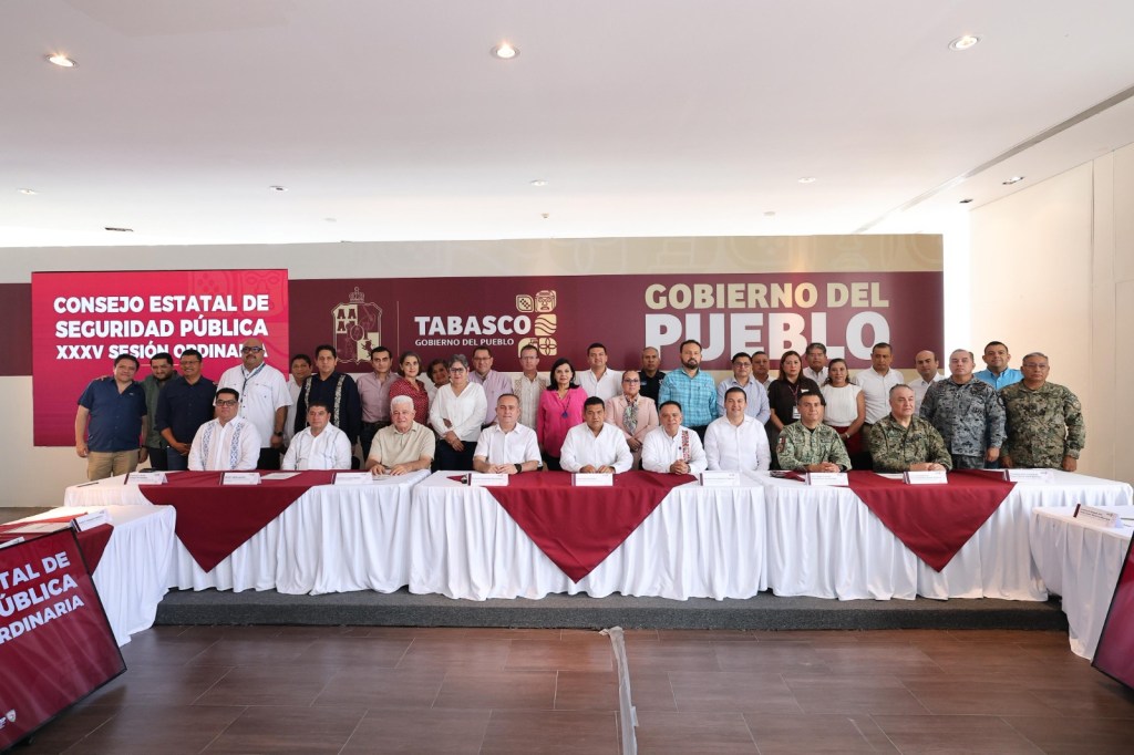 Tabasco reporta avances en inteligencia y seguridad durante sesión del Consejo&nbsp;Estatal