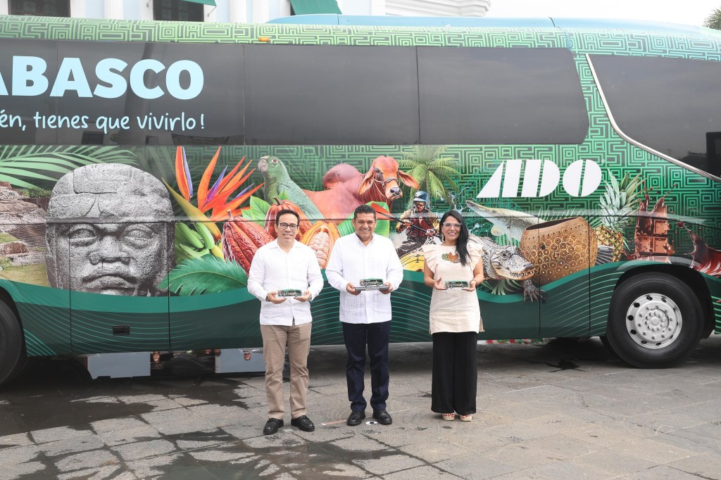 ‘Tabasco en Movimiento’: nuevo autobús turístico proyectará al estado por todo el Sureste del&nbsp;país