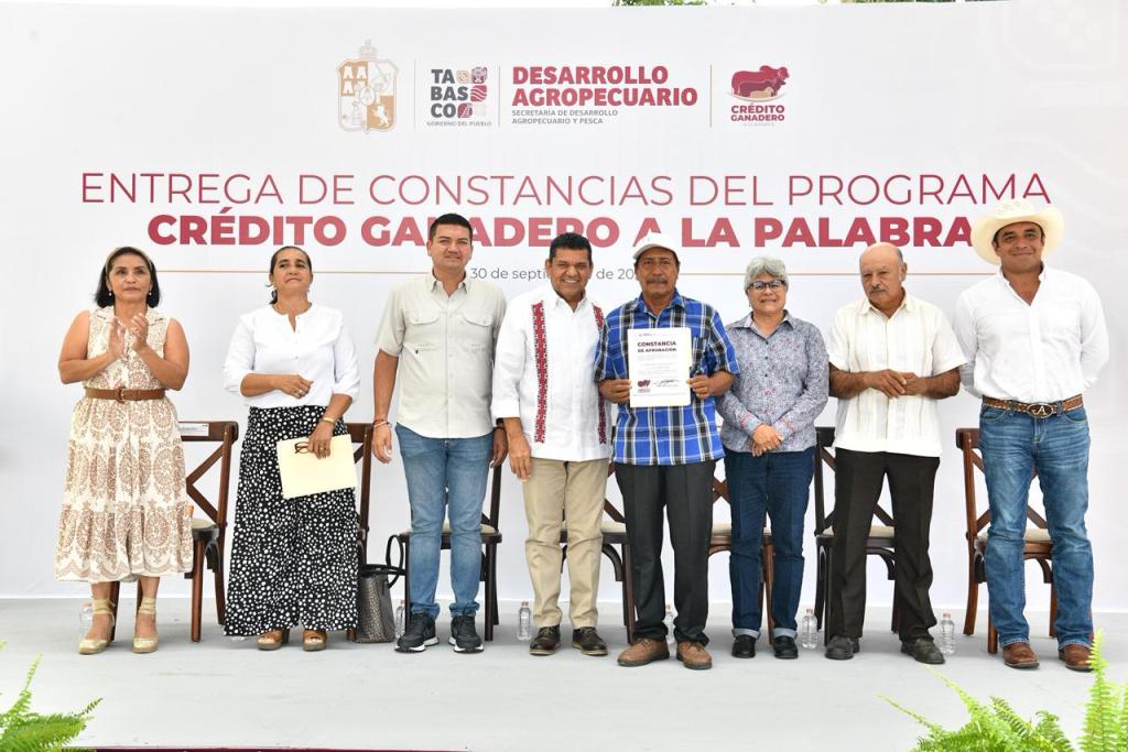 Entrega Gobierno de Tabasco Créditos Ganaderos por Más de 19 Millones de Pesos en&nbsp;Comalcalco
