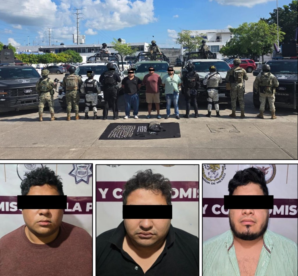 Autoridades de seguridad en Tabasco detienen a 18 presuntos delincuentes y aseguran droga, armas y gas&nbsp;LP
