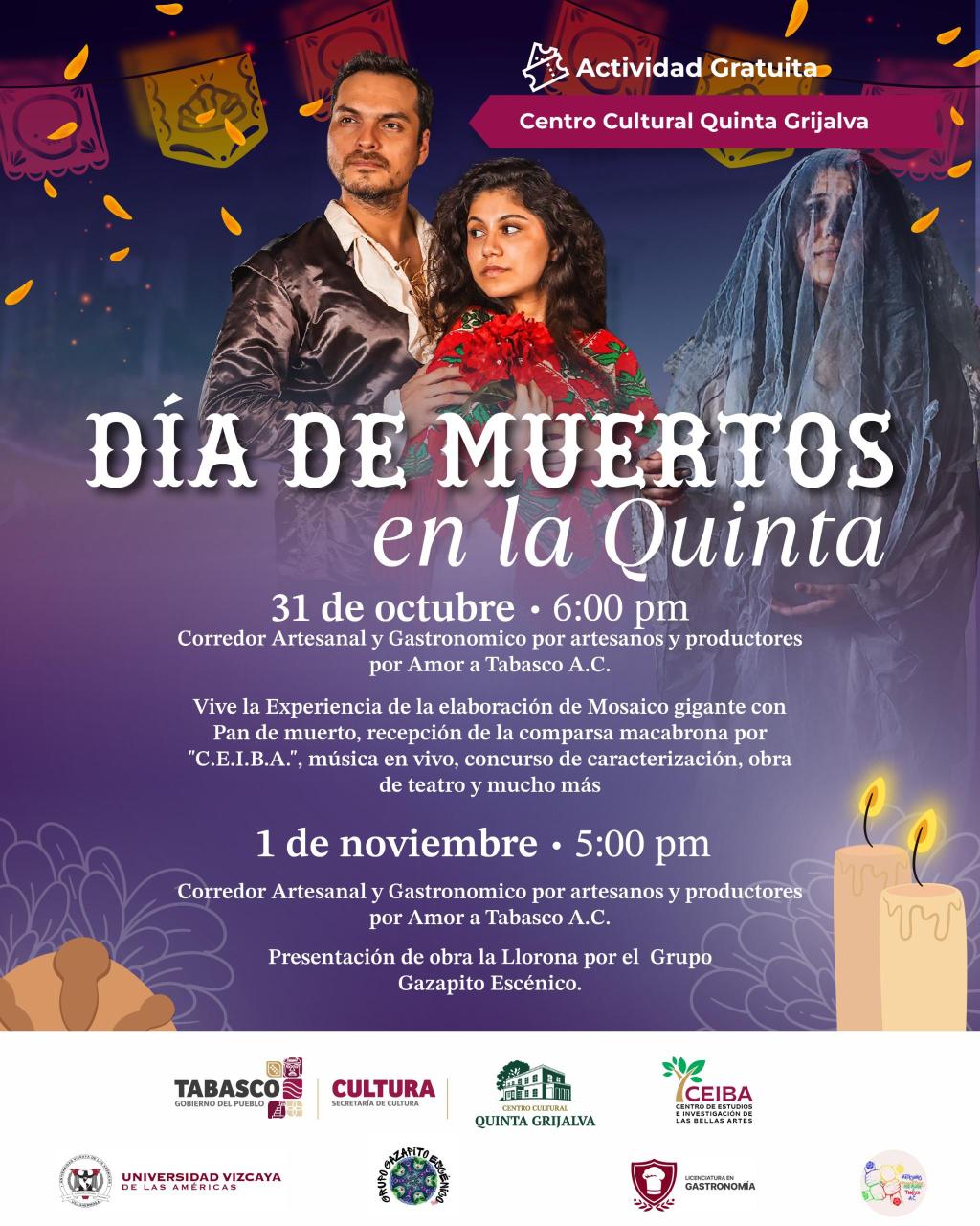 La Quinta Grijalva se llena de arte, sabor y tradición por el Día de&nbsp;Muertos