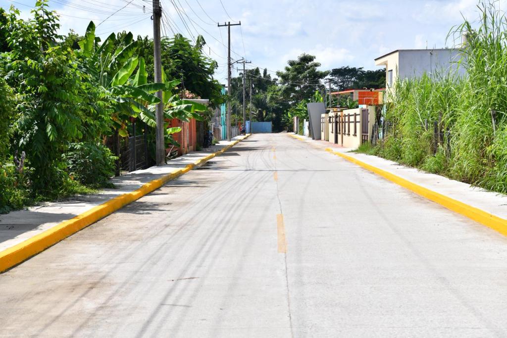 Gobierno del Pueblo entrega pavimentación hidráulica y mejora urbana en Villa Jalupa, Jalpa de&nbsp;Méndez