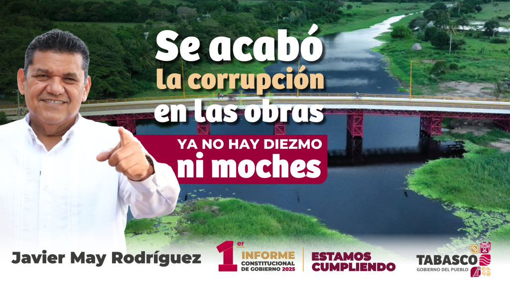 Javier May destaca inversión histórica en obra pública y afirma que “se acabaron los moches” durante su Primer Informe de&nbsp;Gobierno