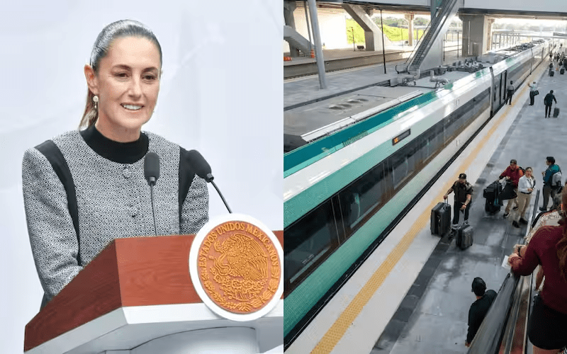 Sheinbaum afirma que el Tren Maya de carga ayudará a reducir el precio de la gasolina en el&nbsp;sureste