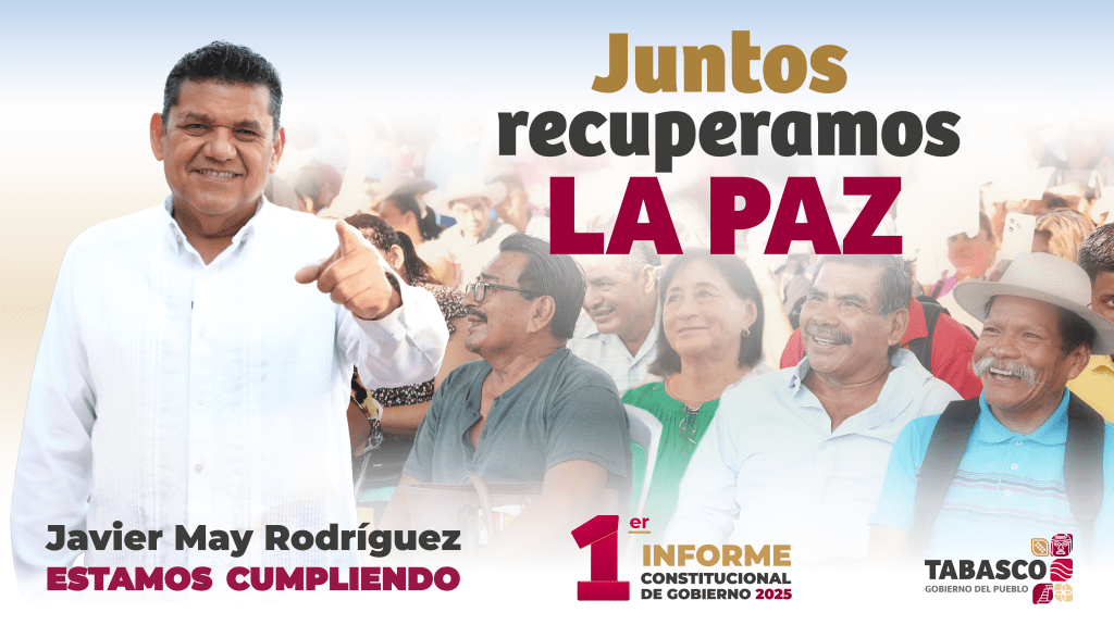 Gobernador Javier May destaca avances en seguridad: mejores sueldos, nuevo C5 y confianza&nbsp;ciudadana