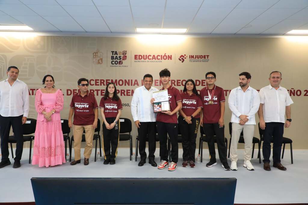 Gobierno de Tabasco amplía apoyo a deportistas y entrega Premios Estatales del Deporte&nbsp;2025