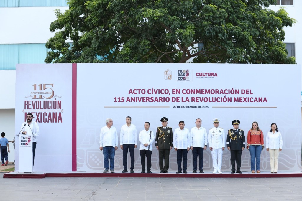Tabasco refrenda compromiso social en ceremonia por la Revolución&nbsp;Mexicana