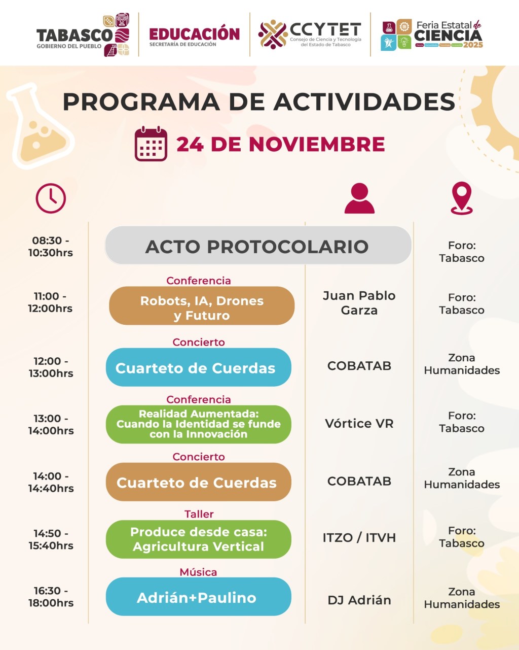 Centro de Convenciones Tabasco 2000 será sede de la Feria Estatal de Ciencia&nbsp;2025