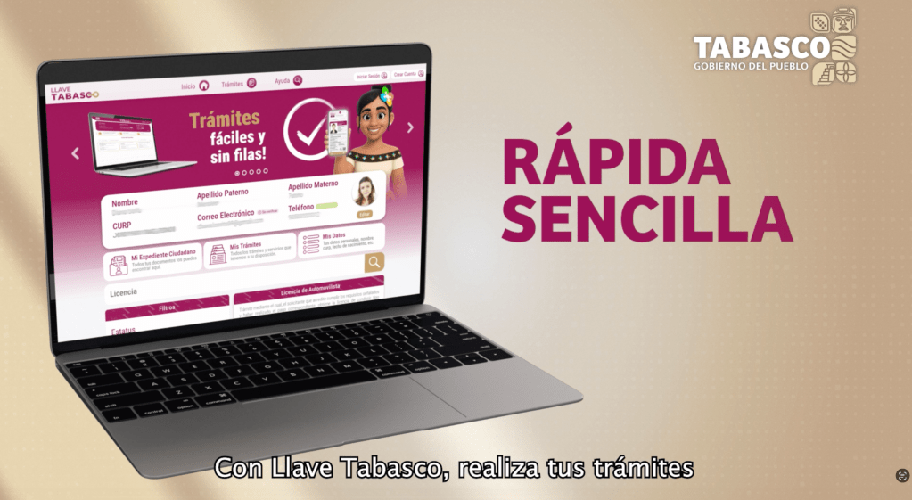 Promueven uso de Llave Tabasco para agilizar trámites en&nbsp;línea