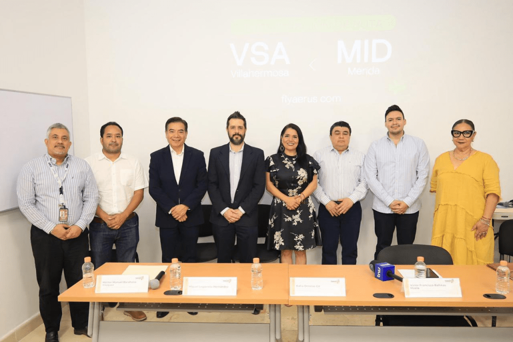 Anuncian nueva ruta aérea Villahermosa–Mérida para fortalecer conectividad&nbsp;regional