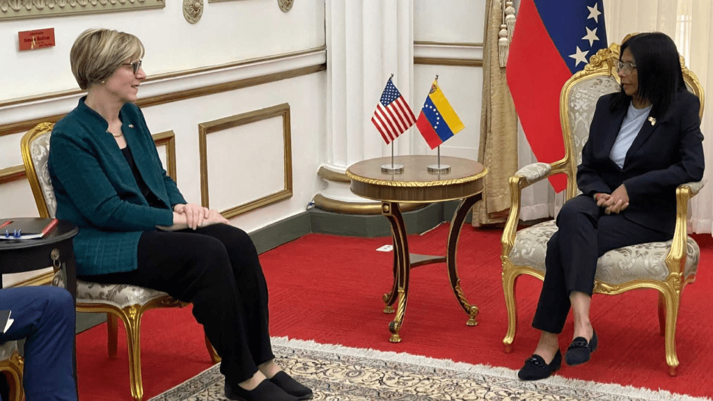 Delcy Rodríguez se reúne con la nueva encargada de negocios de EE.UU. en&nbsp;Venezuela