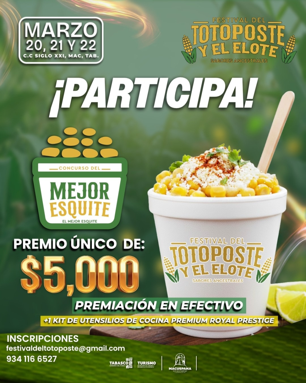 ¡Concurso del Mejor Esquite en el Festival del Totoposte y el&nbsp;Elote!