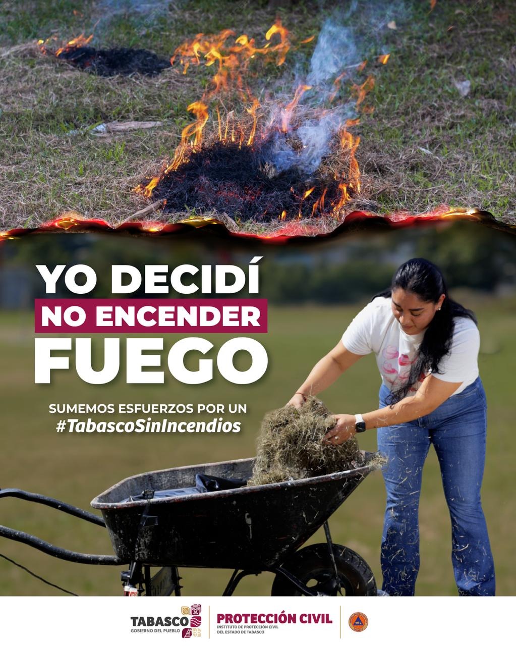IPCET lanza campaña “Tabasco te habla” para reforzar la prevención de&nbsp;incendios