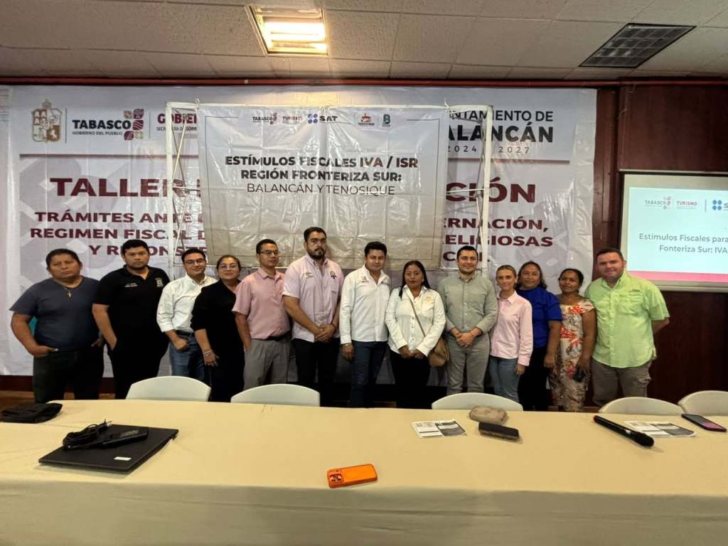 Informan sobre estímulos fiscales a empresarios de Balancán para impulsar crecimiento económico