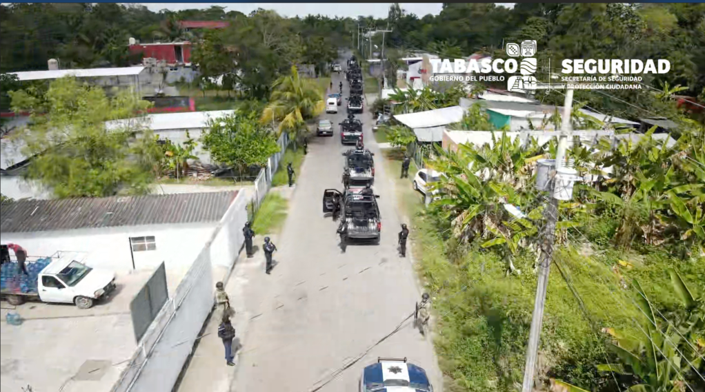 Refuerzan operativos de seguridad en Tabasco con apoyo de la Marina