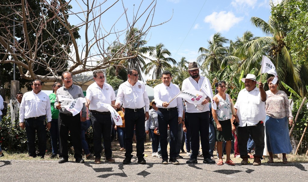 Inician pavimentación del tramo Frontera–La Tijera en Centla con inversión de 12&nbsp;mdp