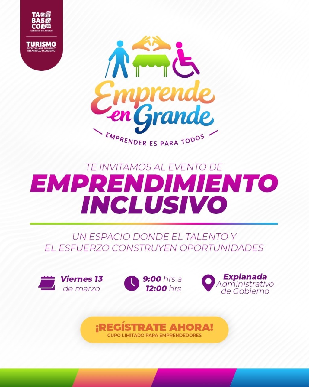 Invitan a emprendedores a participar en el Mercadito Local Inclusivo “Emprende en&nbsp;GRANDE”