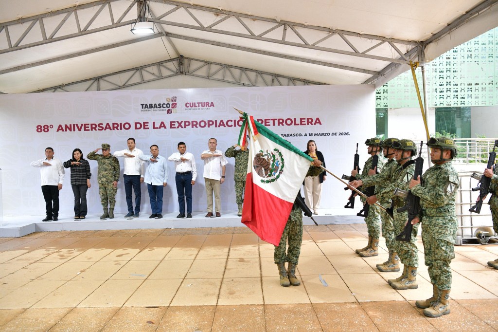Conmemoran en Tabasco el 88 aniversario de la Expropiación&nbsp;Petrolera