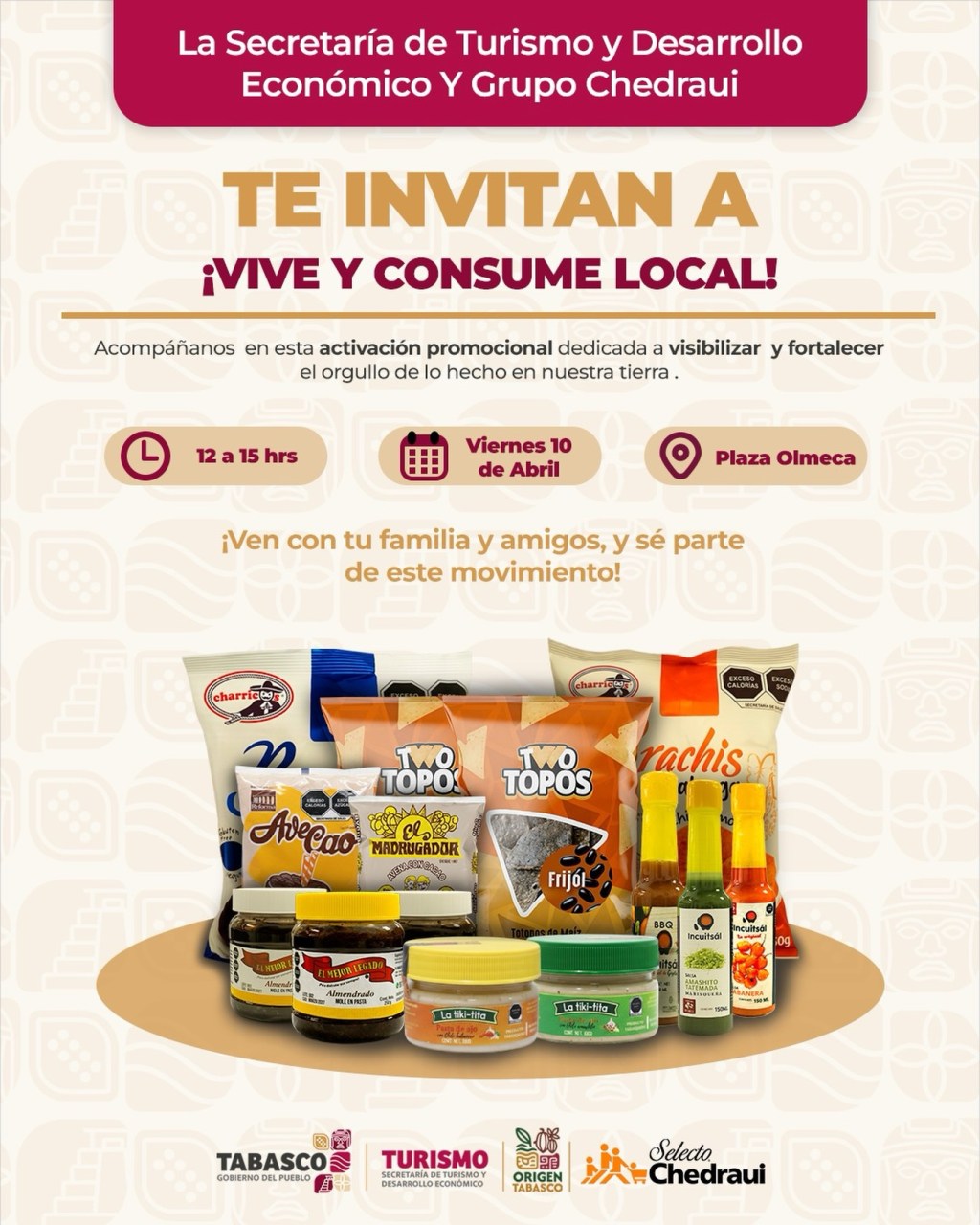 Invitan a “Vive y Consume Local” para impulsar productos&nbsp;tabasqueños