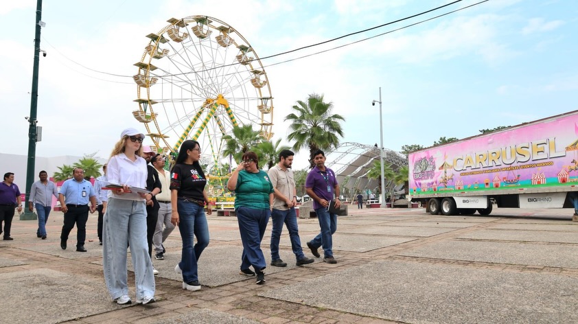 Supervisan avances de la Feria Tabasco 2026 a nueve días de su&nbsp;inauguración
