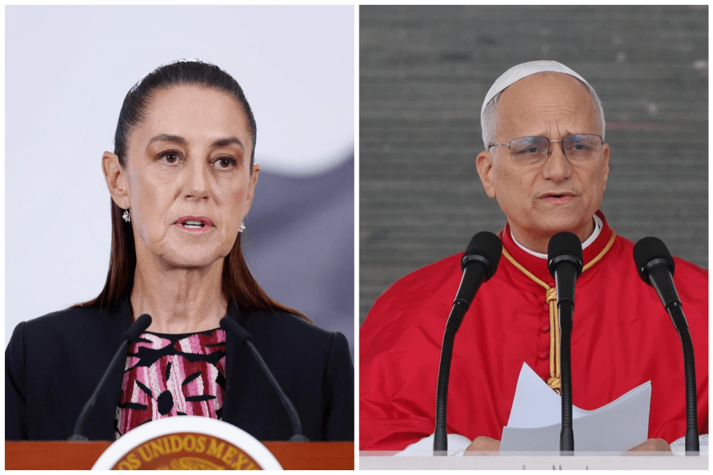 Sheinbaum celebra el llamado de paz de León XIV, tras críticas de&nbsp;Trump