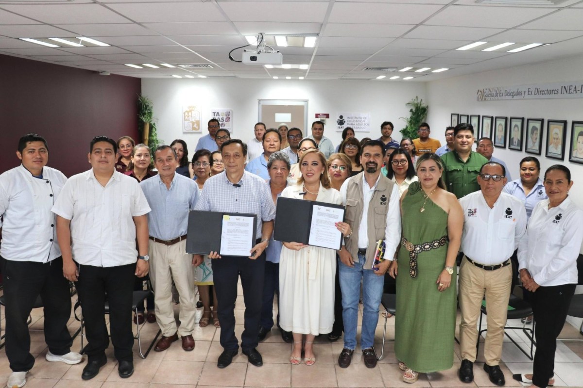 IEAT y CROC firman alianza para impulsar alfabetización y educación gratuita en Tabasco