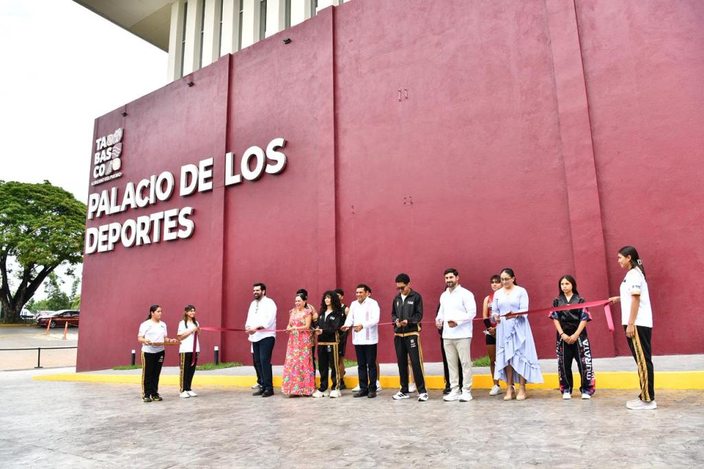 Inauguran nuevo Palacio de los Deportes en Tabasco y amplían becas a 500&nbsp;atletas