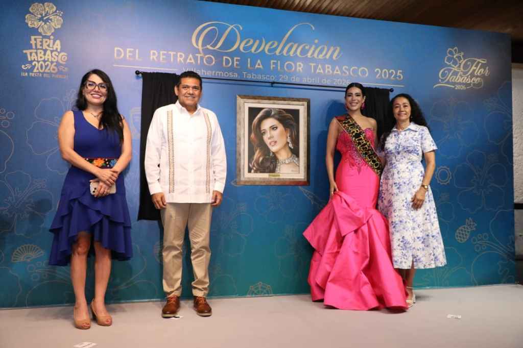 Develan retrato de la Flor Tabasco 2025; reconocen legado de María Fernanda&nbsp;Palma