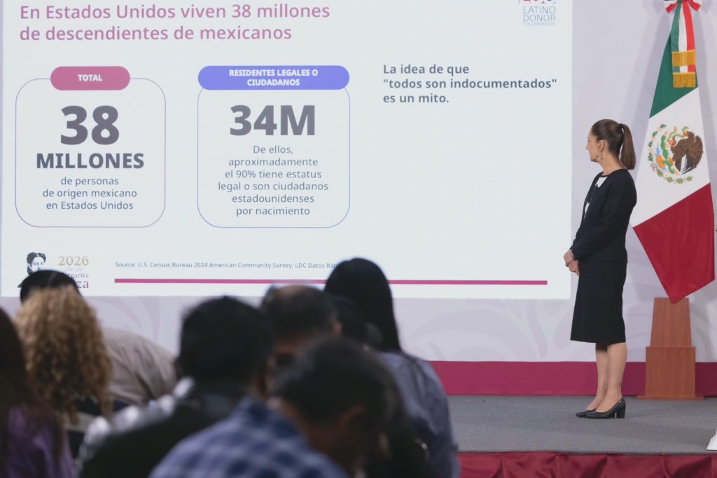 Claudia Sheinbaum destaca aportación de mexicanos en Estados Unidos a la economía de ambas&nbsp;naciones