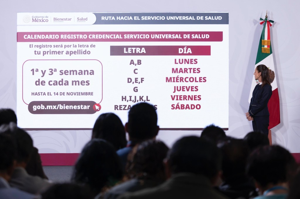 Sheinbaum anuncia avance en credencialización para el Servicio Universal de&nbsp;Salud