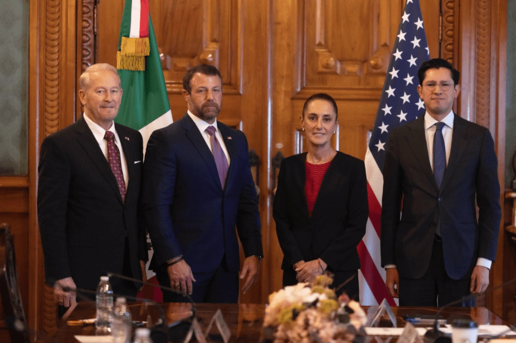 Sheinbaum y el secretario de Seguridad de Estados Unidos acuerdan colaboración&nbsp;bilateral