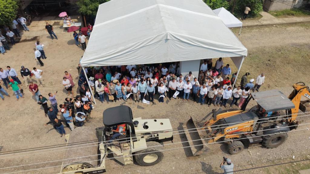 Gobierno de Tabasco impulsa modernización urbana en Huimanguillo con obra integral en Estación&nbsp;Chontalpa