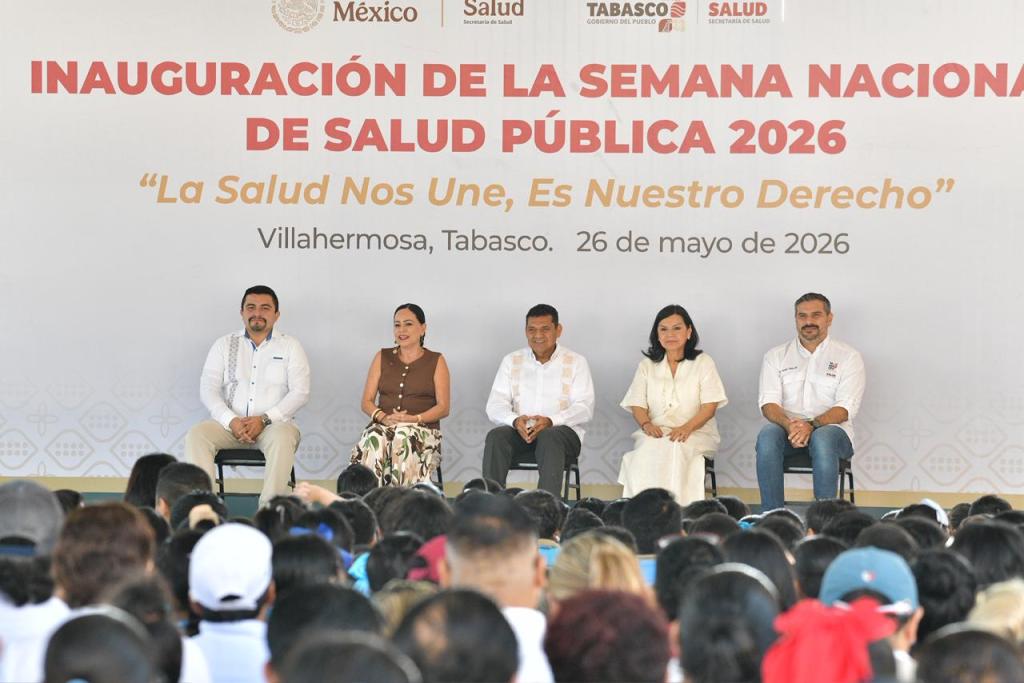 Javier May inaugura Semana Nacional de Salud Pública en Tabasco y refuerza estrategia&nbsp;preventiva