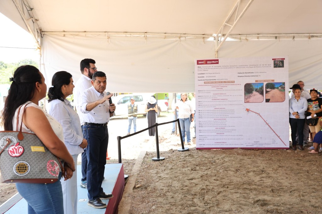 Javier May inicia modernización integral de calle La Paila en Playas del&nbsp;Rosario
