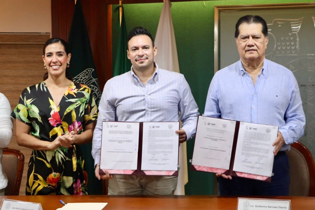 Firman convenio STDE y UJAT para fortalecer la formación profesional de estudiantes&nbsp;tabasqueños
