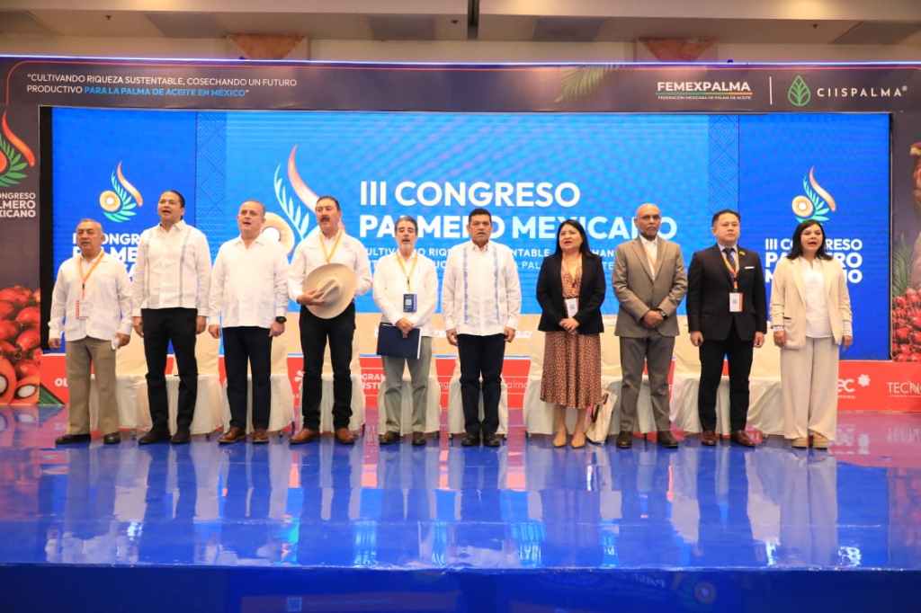 Destaca Javier May liderazgo de Tabasco en producción de palma de aceite durante Congreso Palmero&nbsp;Mexicano
