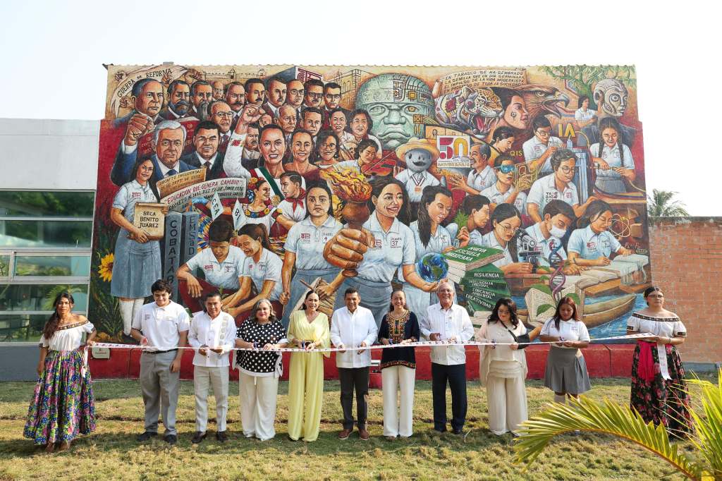 Conmemoran 50 años del Cobatab con develación de placa e inauguración de mural alusivo a su&nbsp;historia
